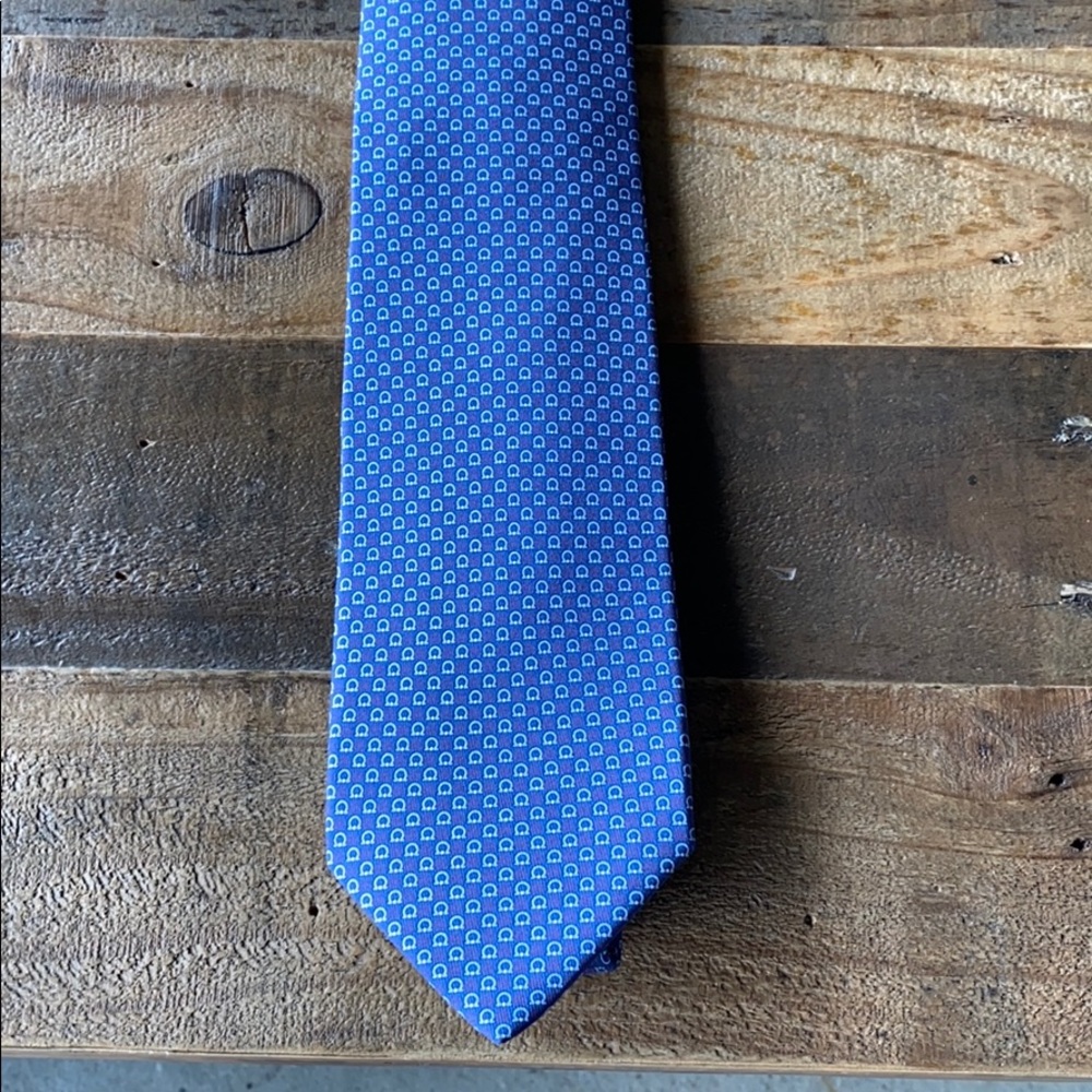 Blue Salvatore Ferragamo Men’s Tie